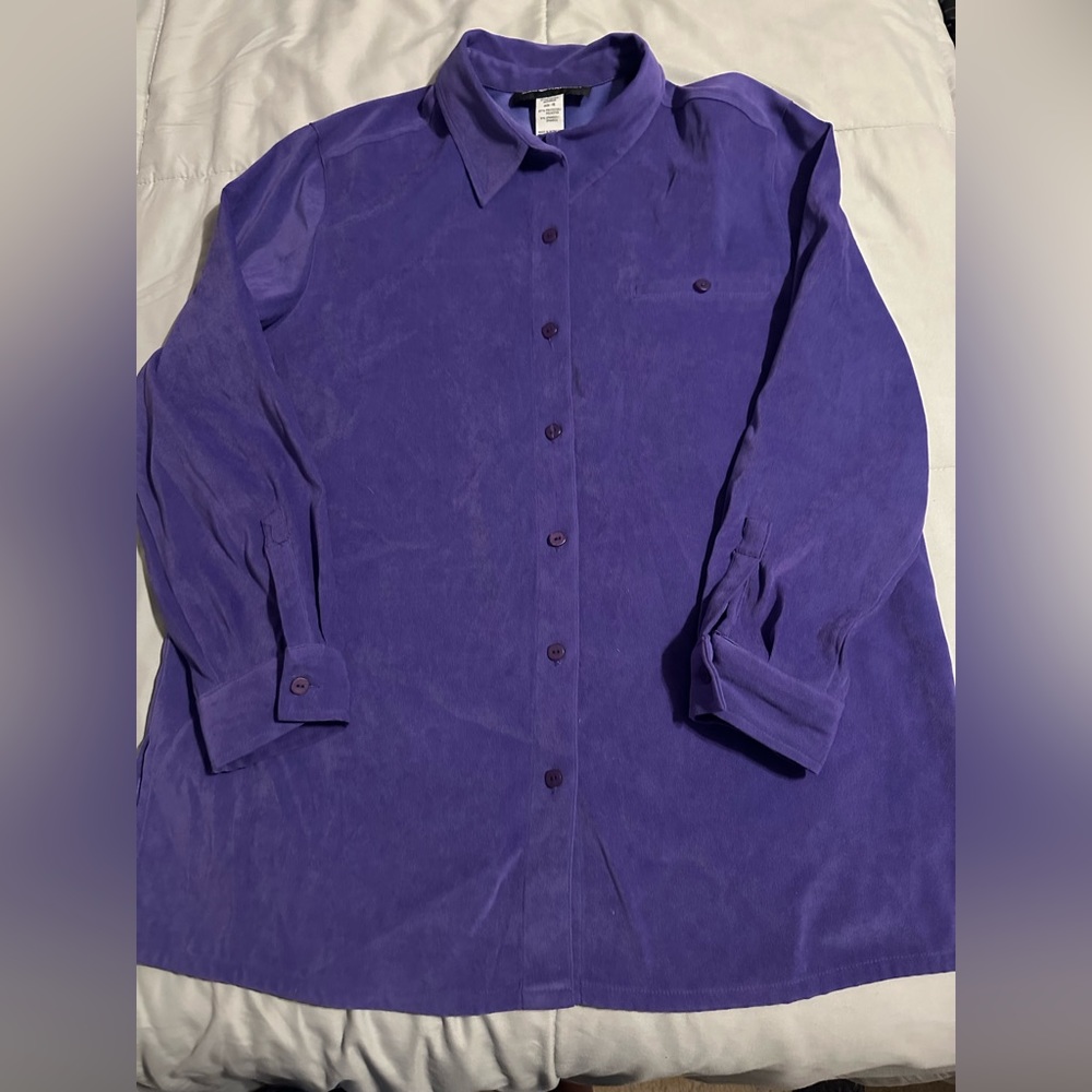 Sag Harbor Purple button up